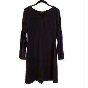 Phoebe Couture Black Flare Sleeve Shift Mini Dress Size‎ 4